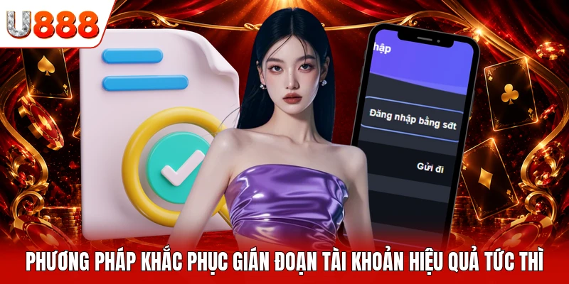Phương pháp khắc phục gián đoạn tài khoản hiệu quả tức thì